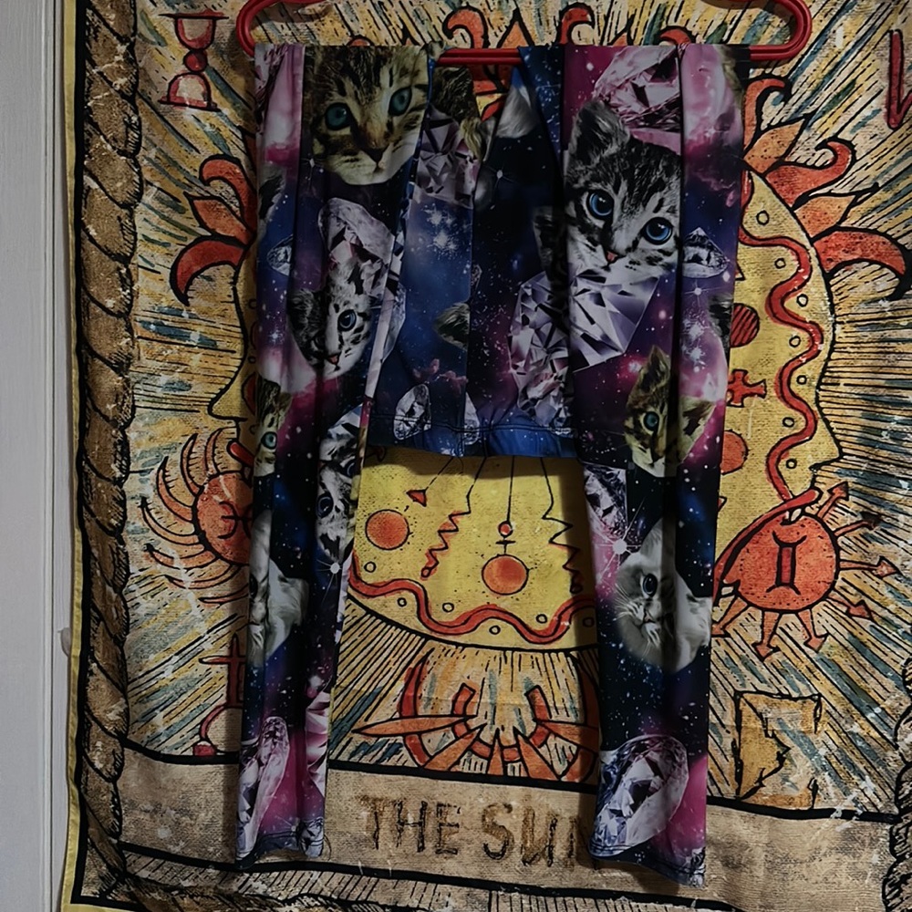 Diamond Cat Galaxy Leggings